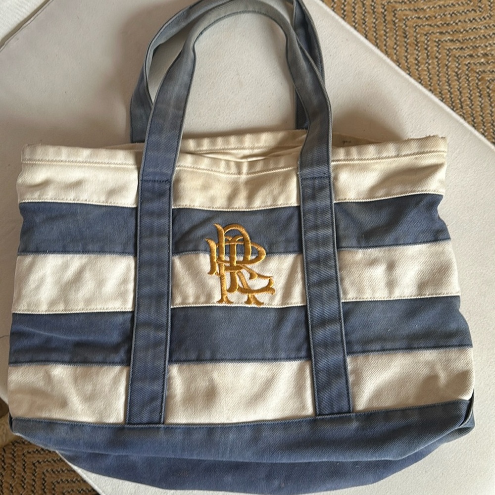 Ralph Lauren Rubgy Canvas Cotton Tote